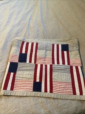 Pottery barn quilted patriotic table runner
